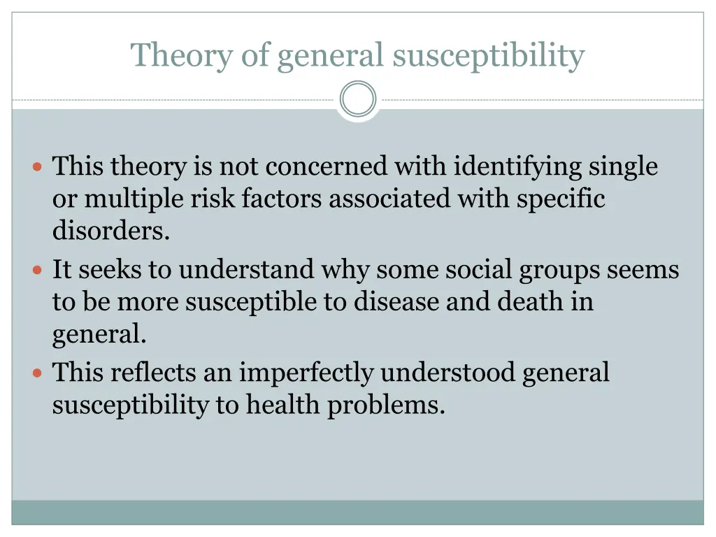 theory of general susceptibility