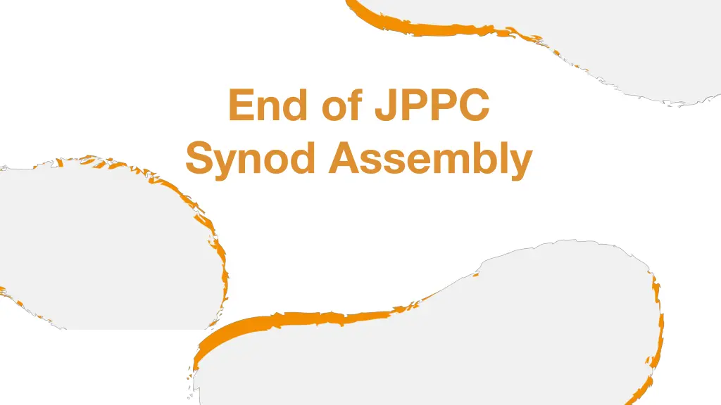 end of jppc synod assembly