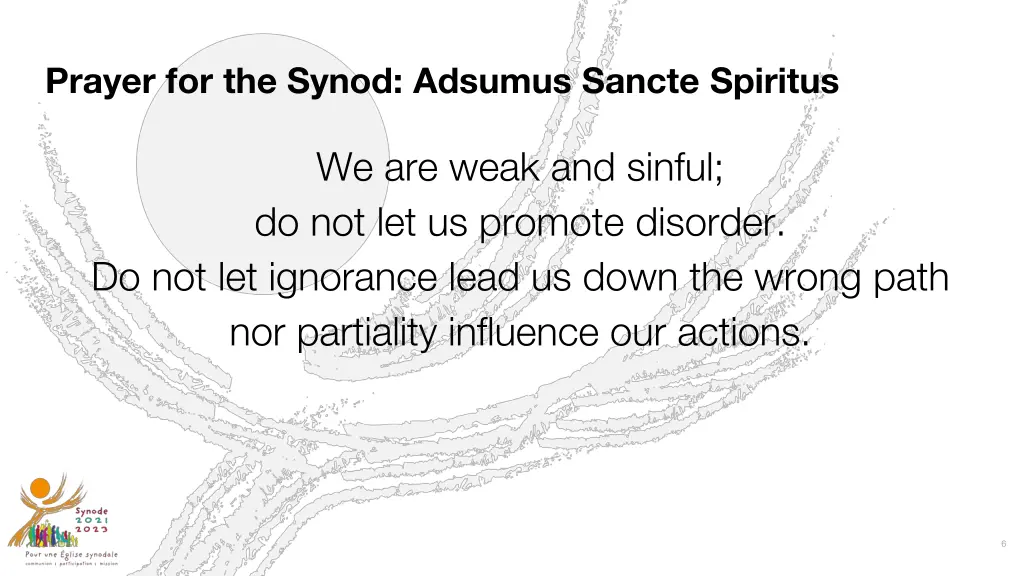 prayer for the synod adsumus sancte spiritus 1