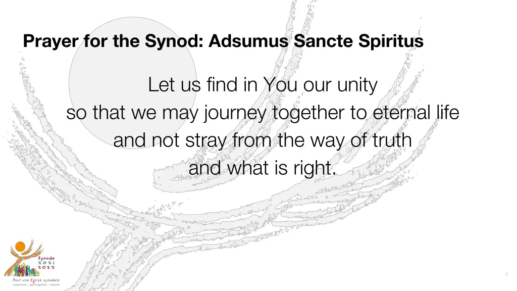 prayer for the synod adsumus sancte spiritus 2