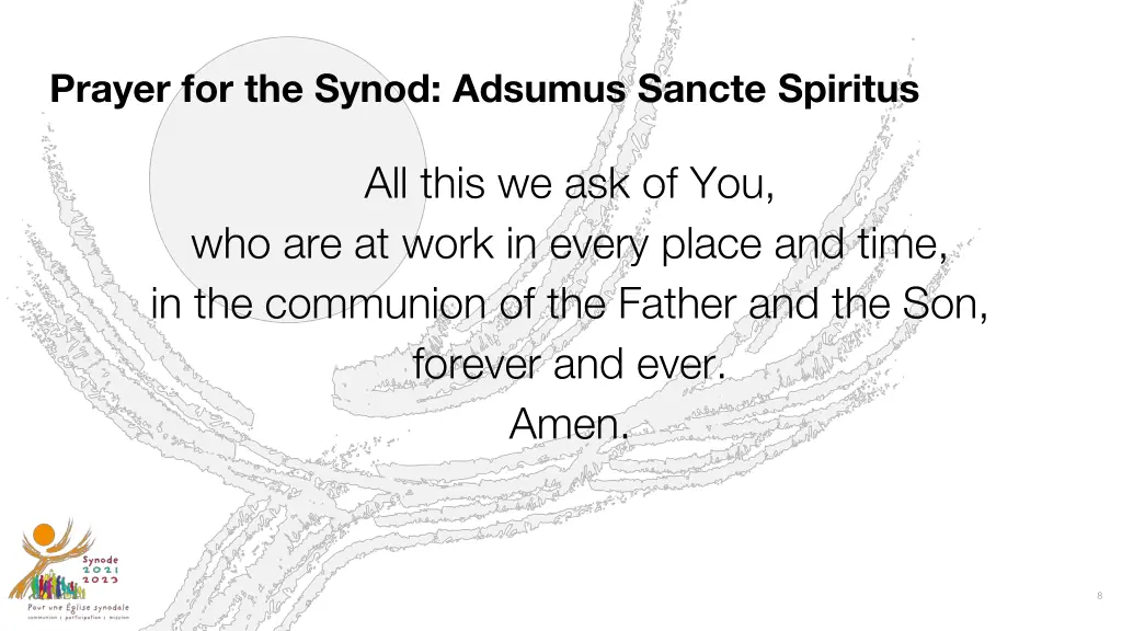 prayer for the synod adsumus sancte spiritus 3