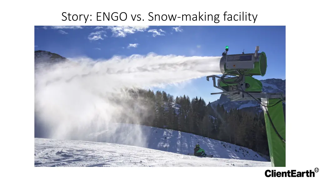 story engo vs snow making facility