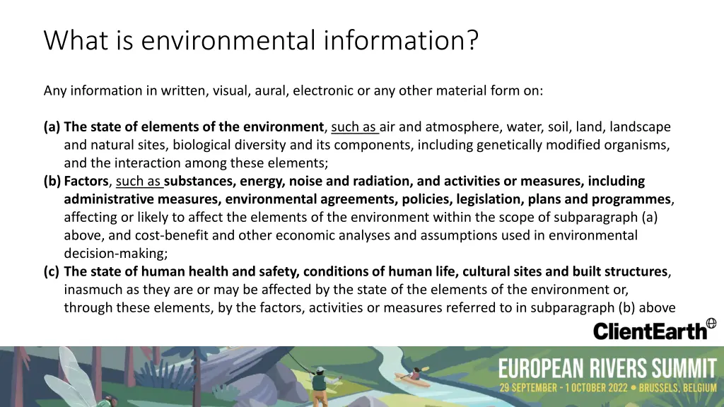 what is environmental information