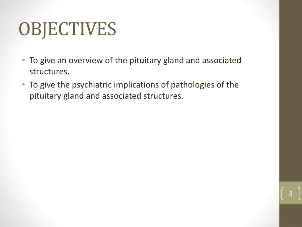 objectives