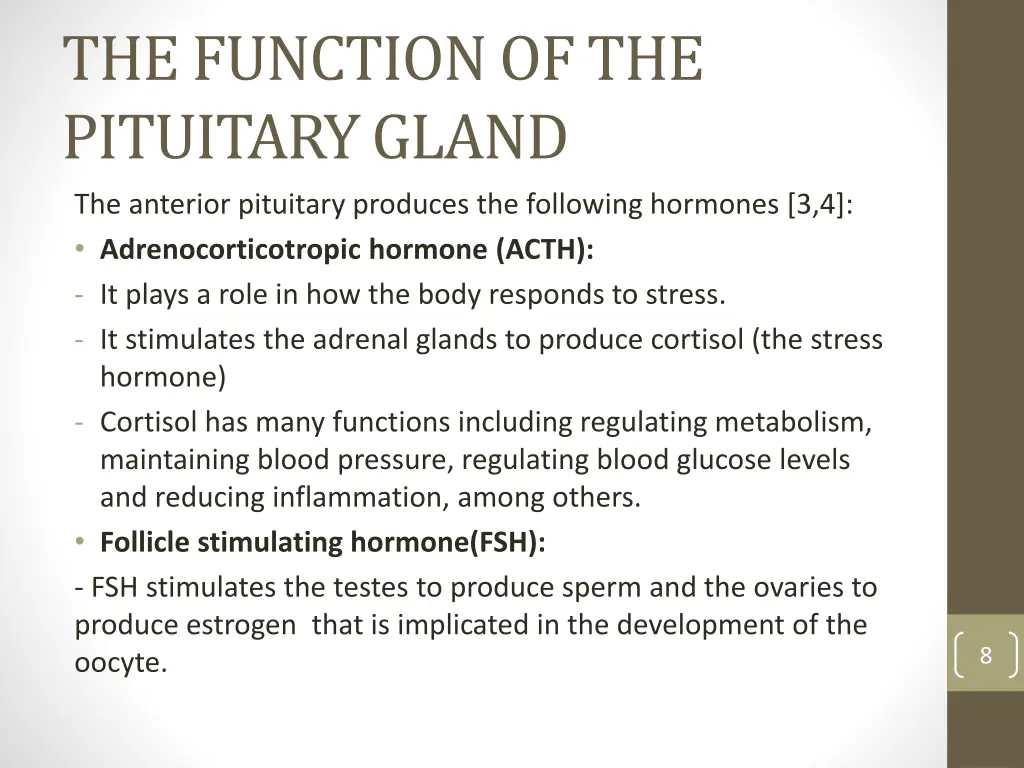 the function of the pituitary gland 1