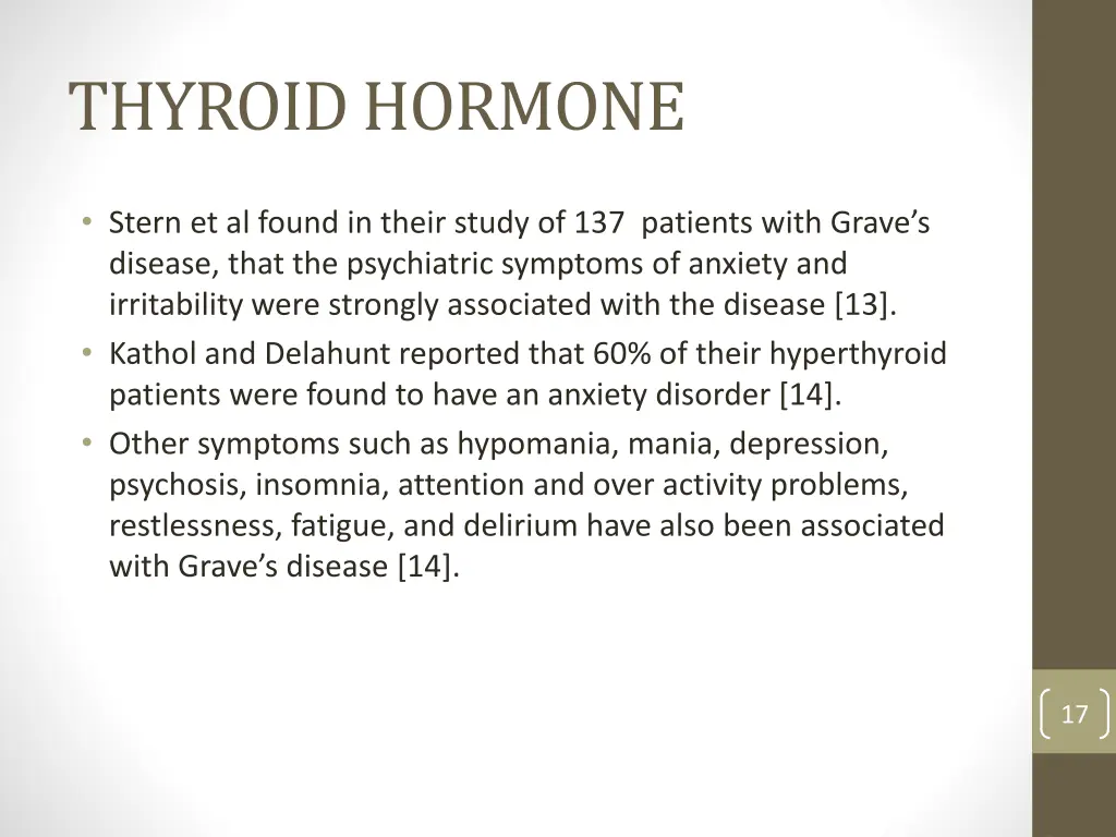 thyroid hormone