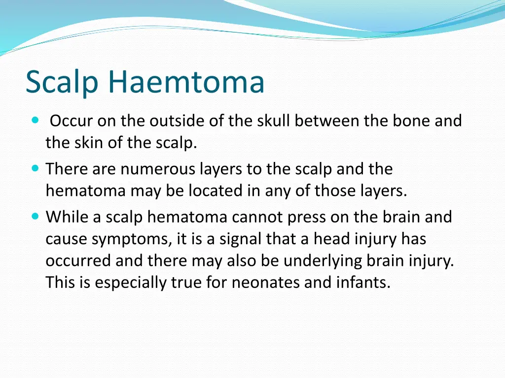 scalp haemtoma