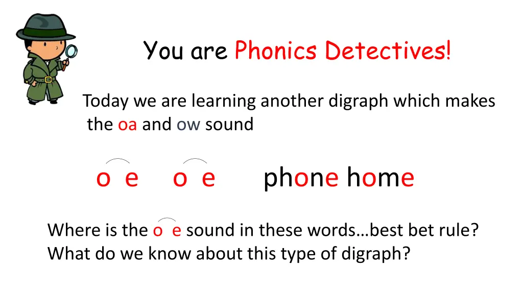 you are phonics detectives 1