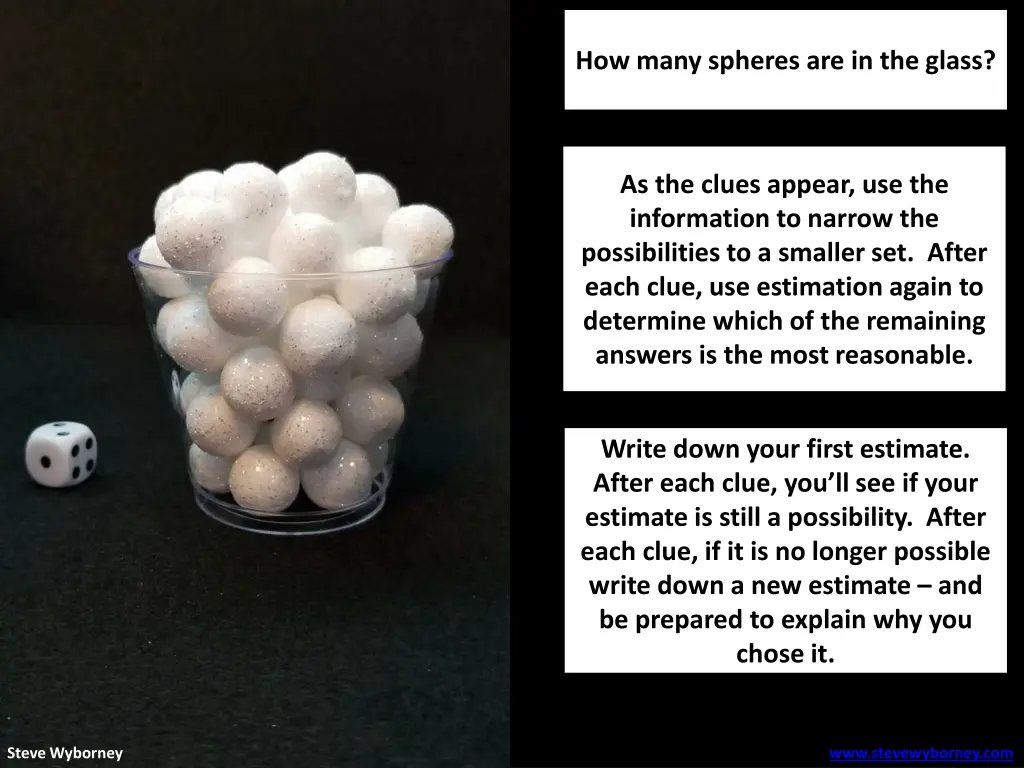 how many spheres are in the glass 1