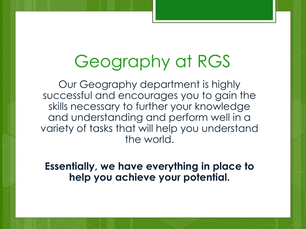 geography at rgs