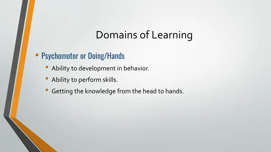 domains of learning 2