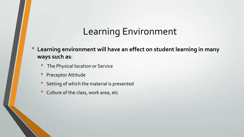 learning environment