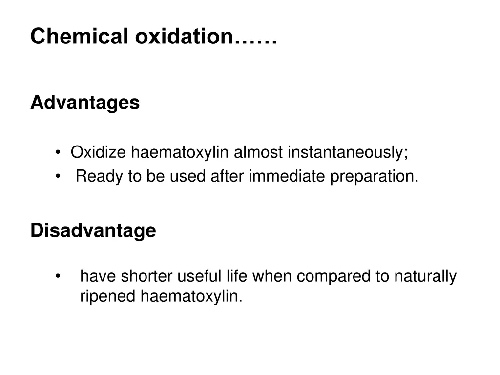 chemical oxidation