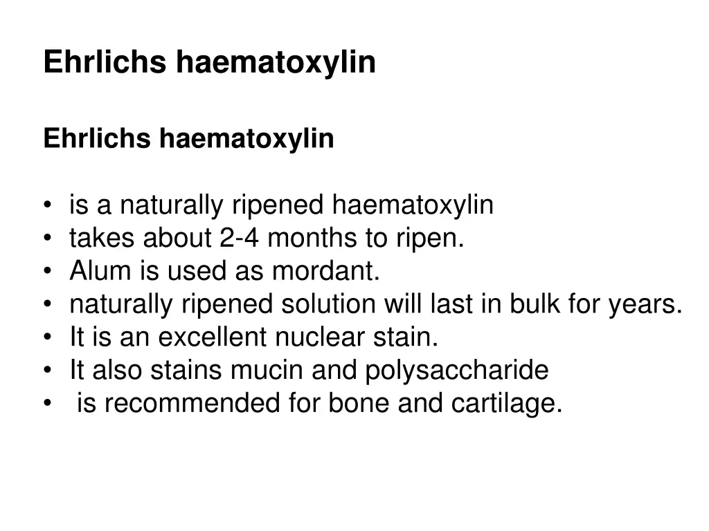 ehrlichs haematoxylin