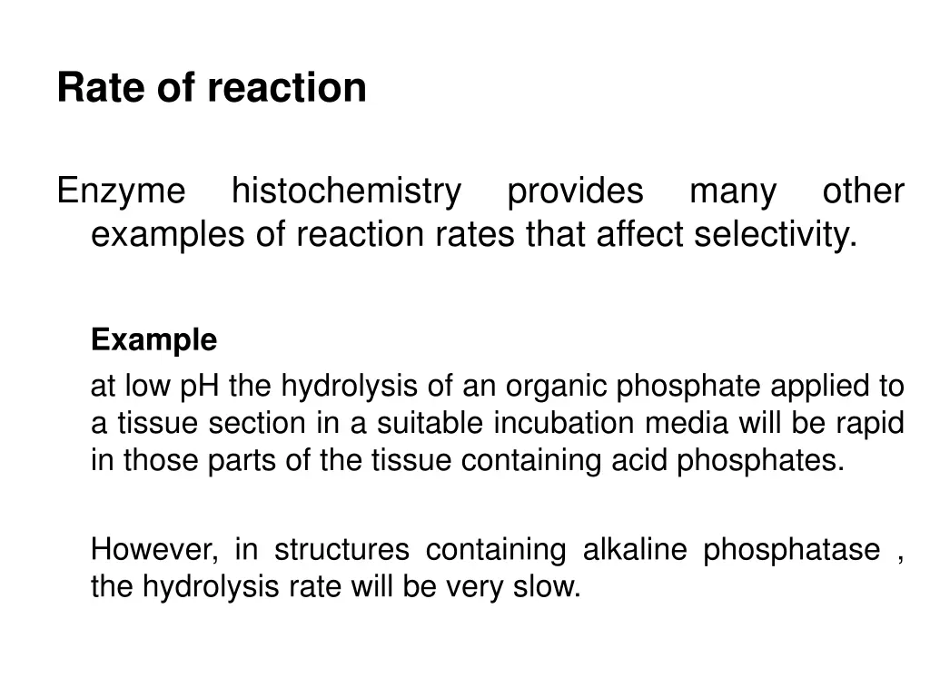 rate of reaction