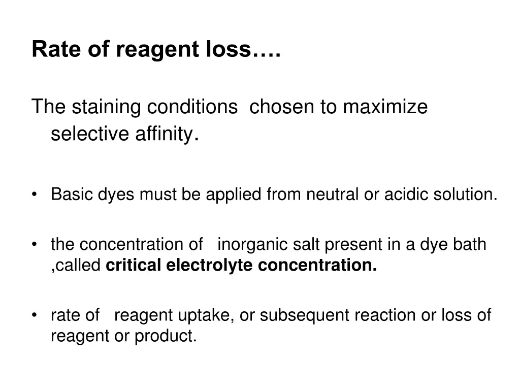 rate of reagent loss 1