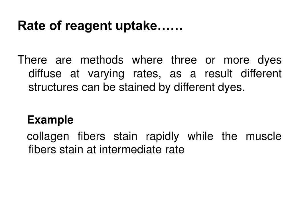 rate of reagent uptake