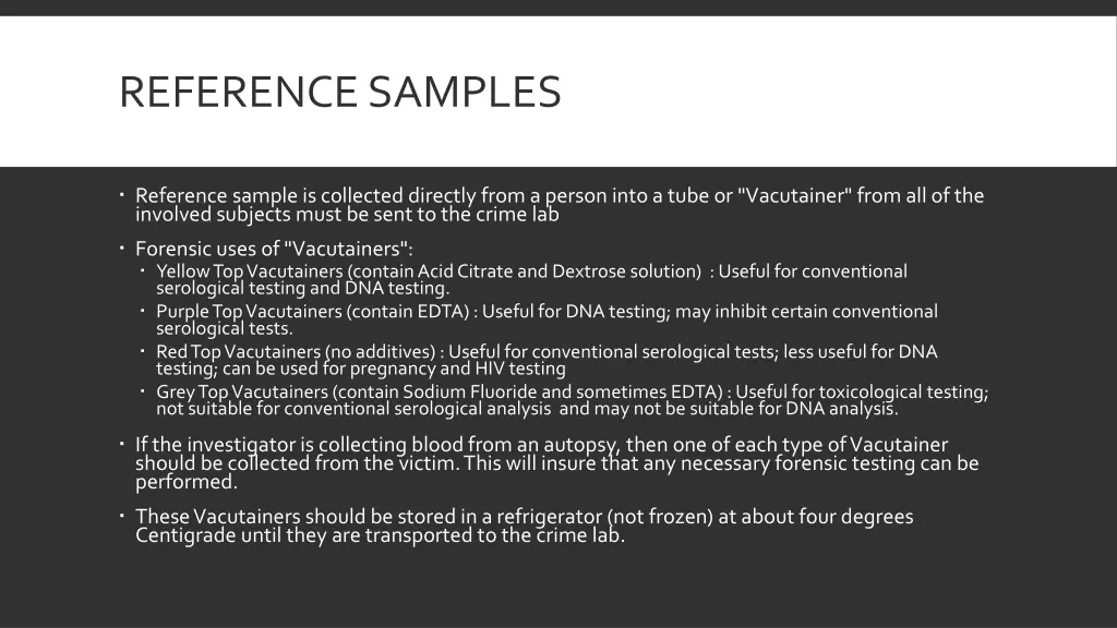 reference samples