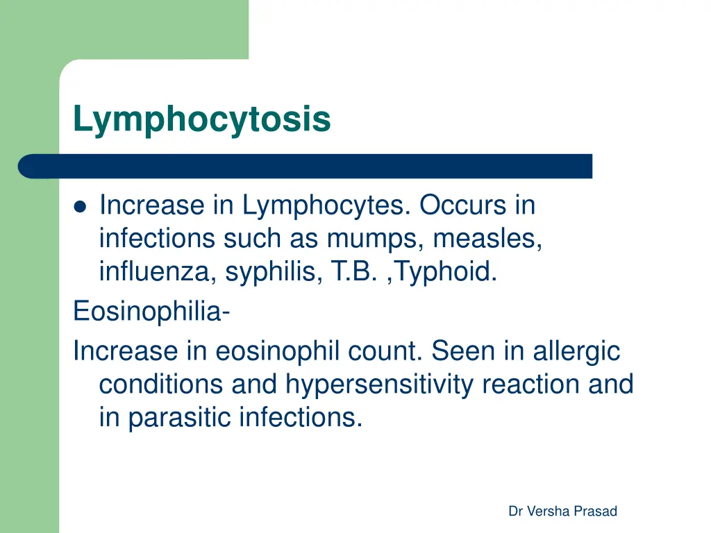 lymphocytosis