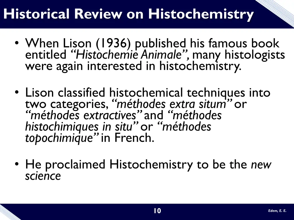 historical review on histochemistry 3