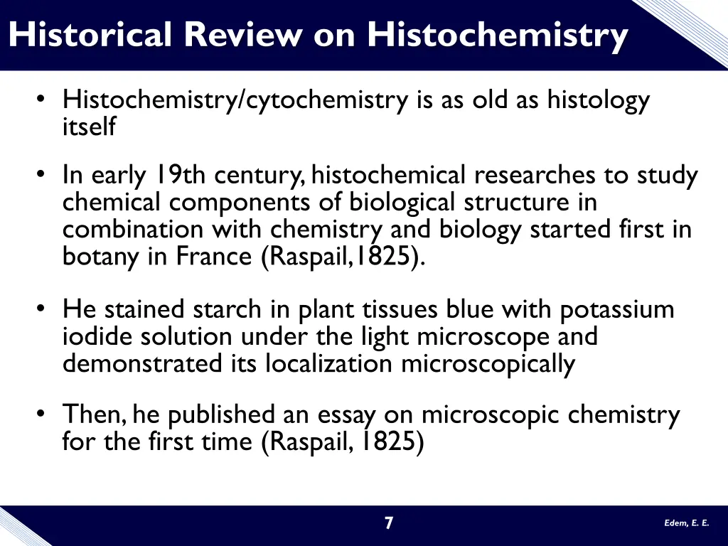 historical review on histochemistry