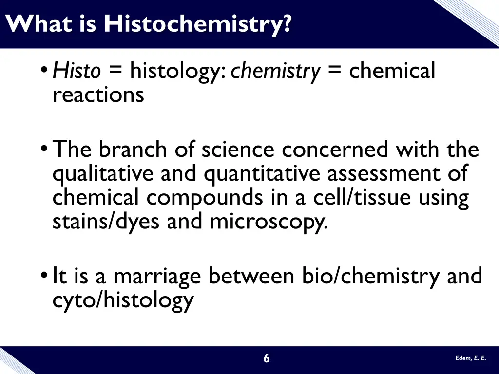 what is histochemistry