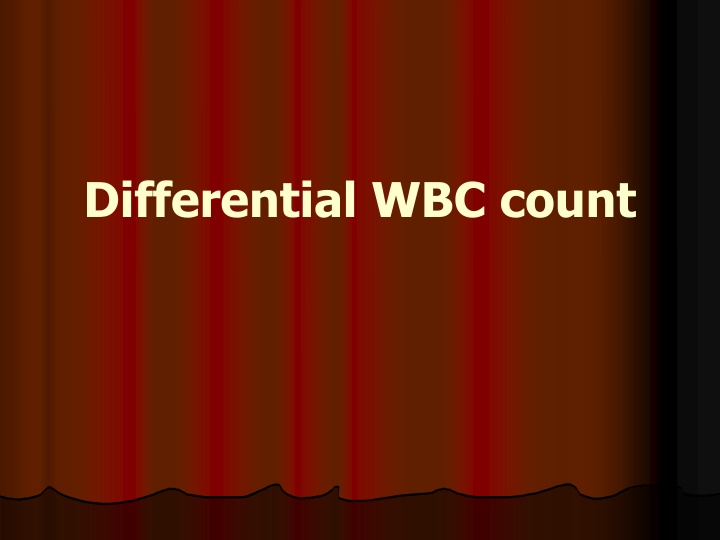 differential wbc count