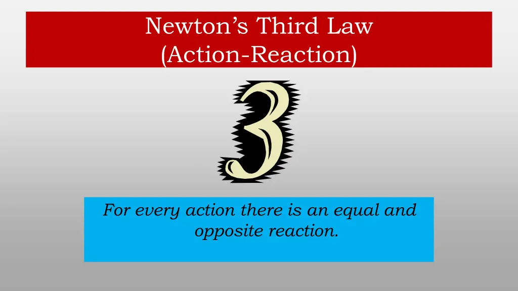 newton s third law action reaction