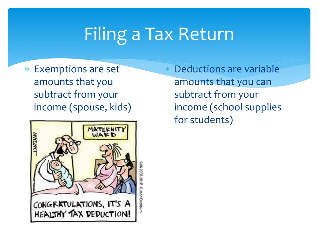 filing a tax return 1