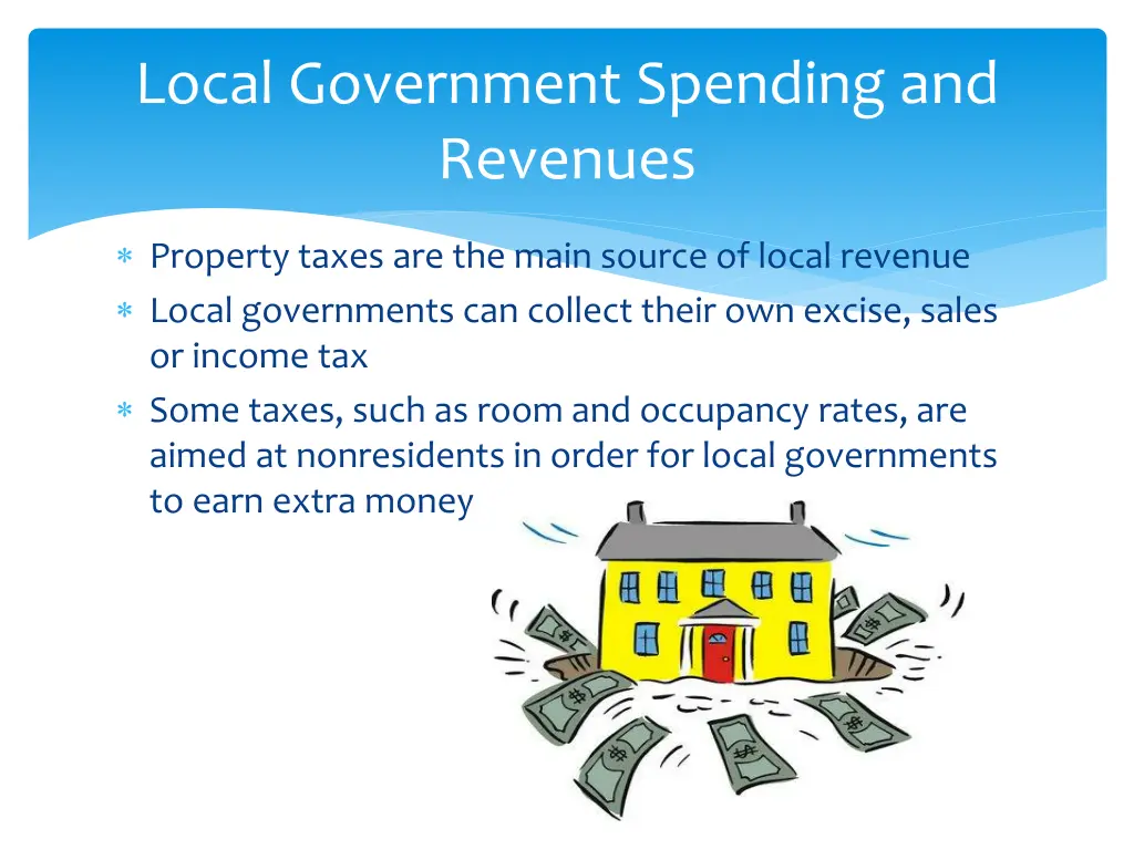 local government spending and revenues 1