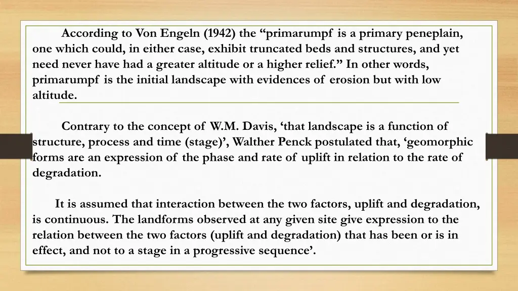 according to von engeln 1942 the primarumpf