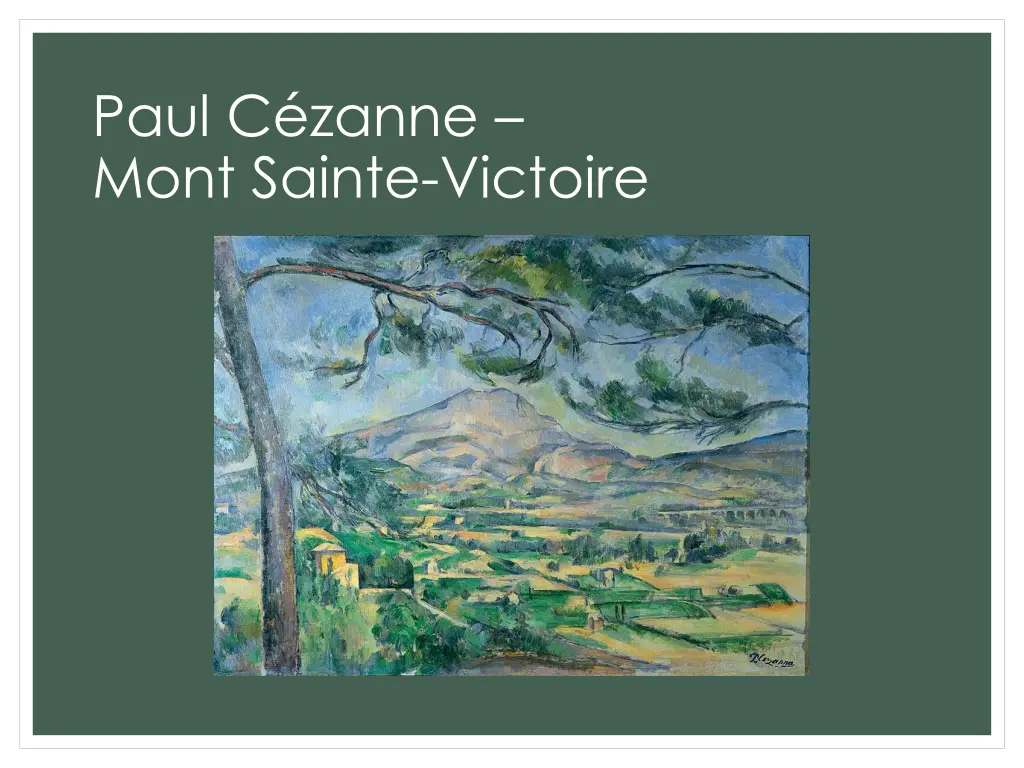 paul c zanne mont sainte victoire