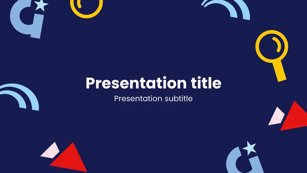 presentation title presentation subtitle