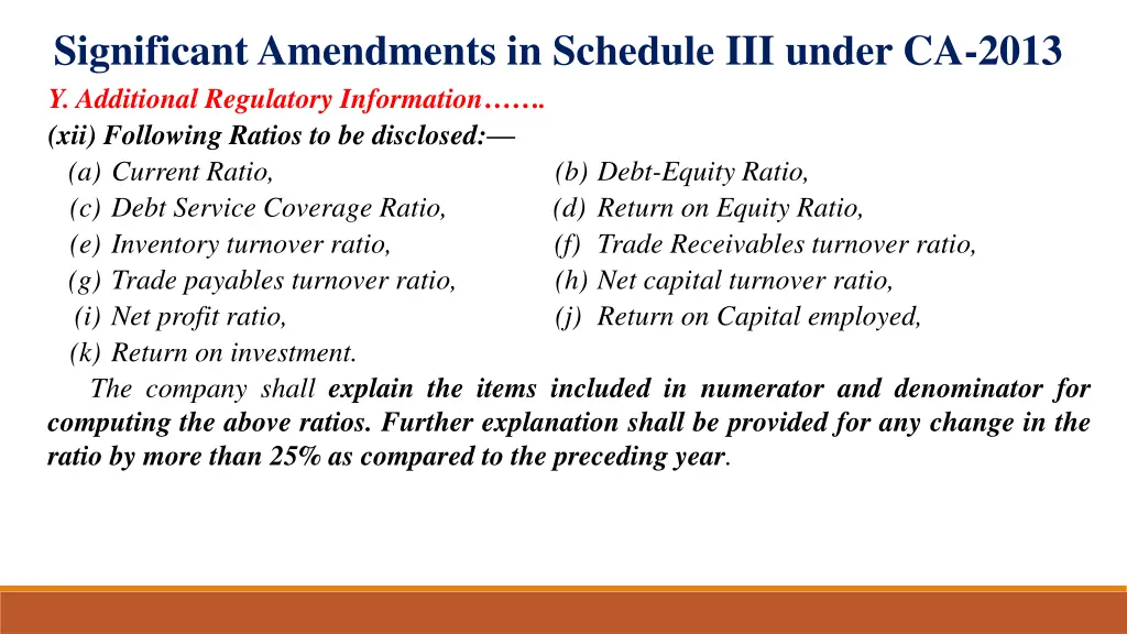 significant amendments in schedule iii under 18