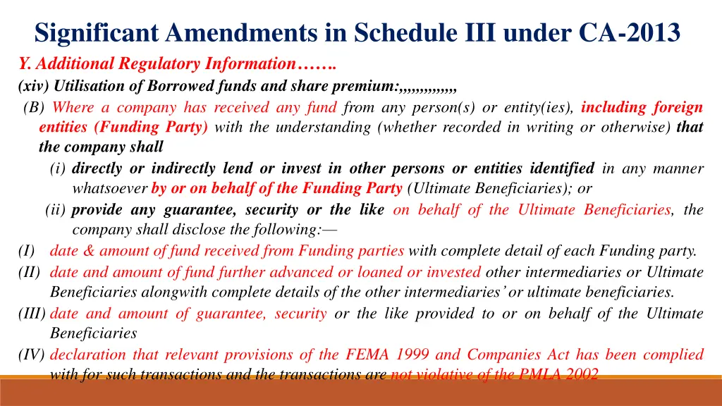 significant amendments in schedule iii under 21