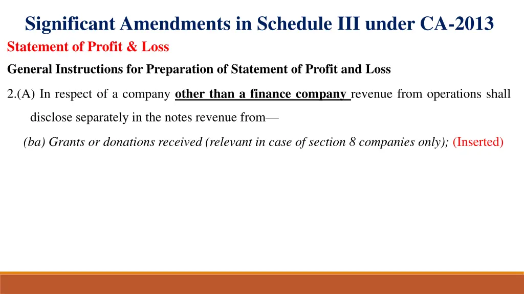 significant amendments in schedule iii under 22