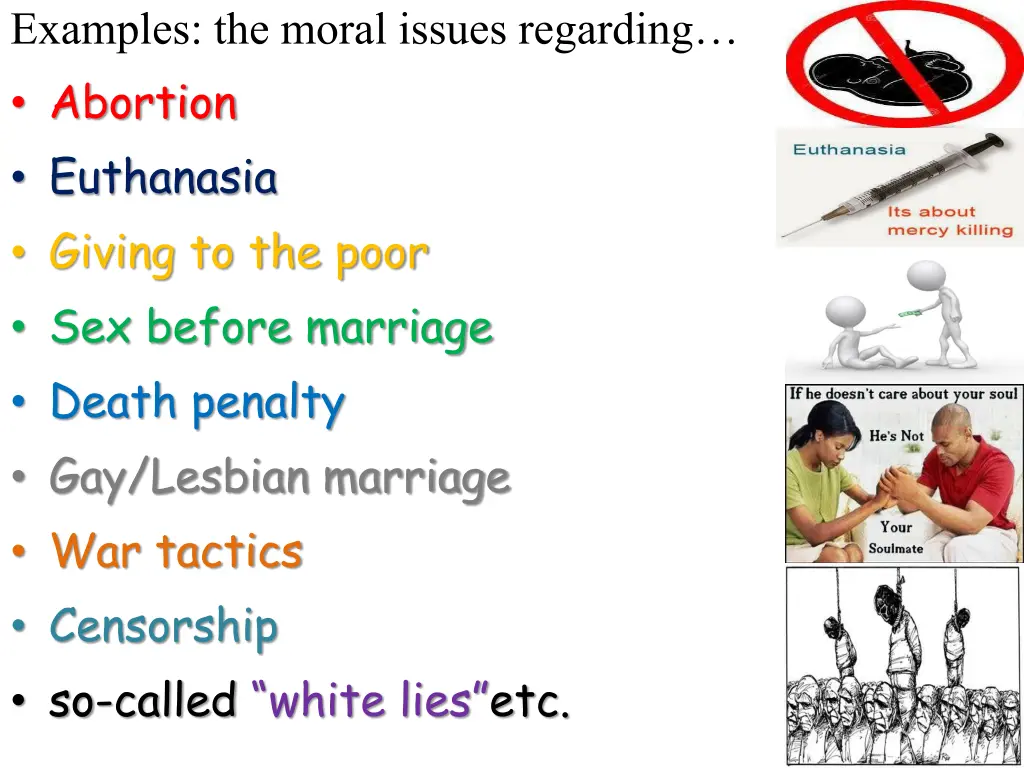 examples the moral issues regarding abortion