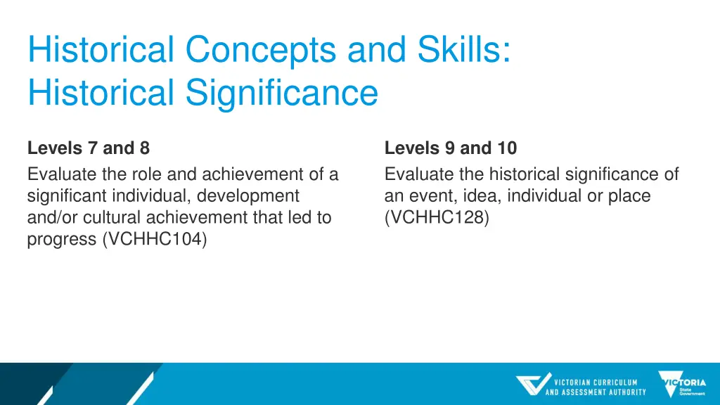 historical concepts and skills historical