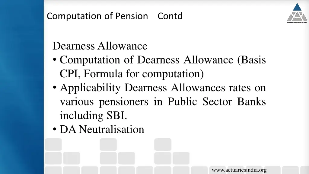 computation of pension contd