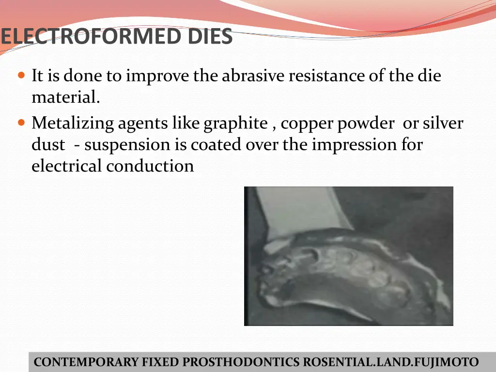 electroformed dies