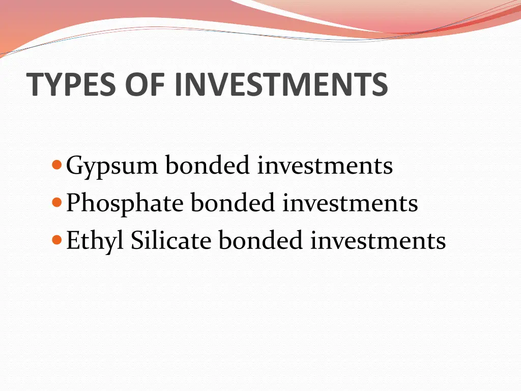 types of investments