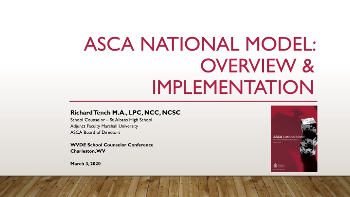 asca national model overview implementation