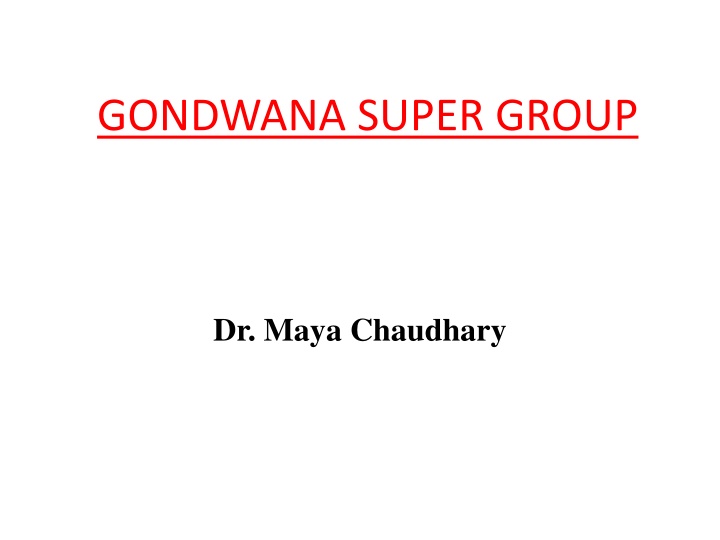 gondwana super group