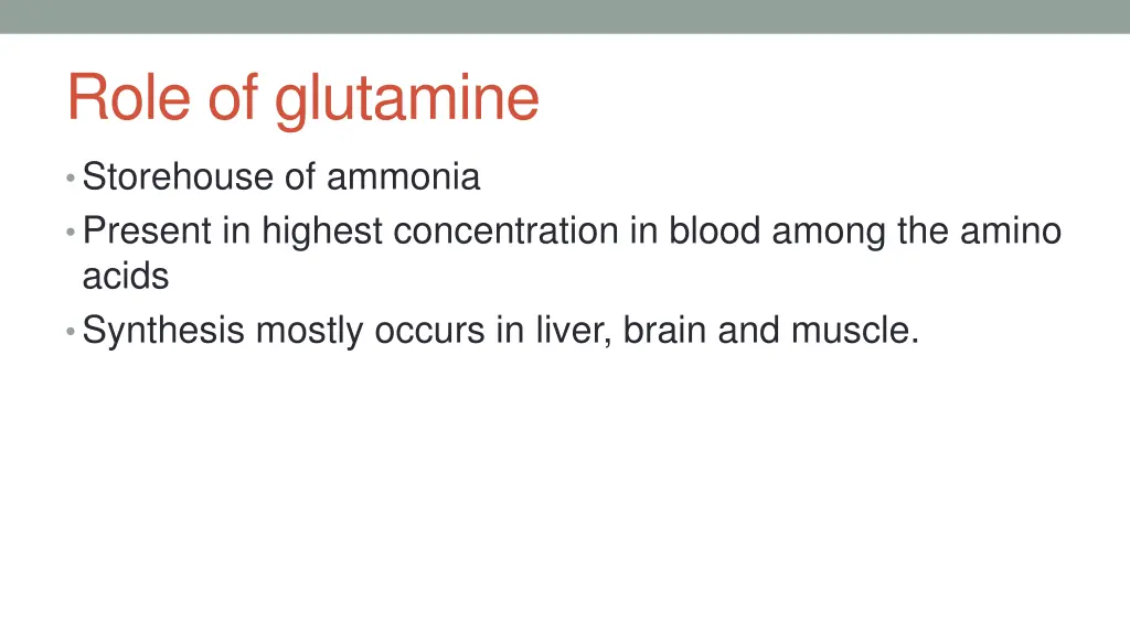 role of glutamine