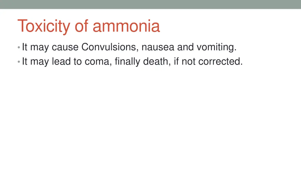 toxicity of ammonia 1