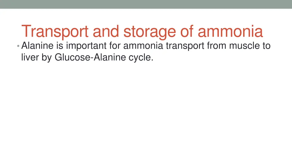 transport and storage of ammonia alanine