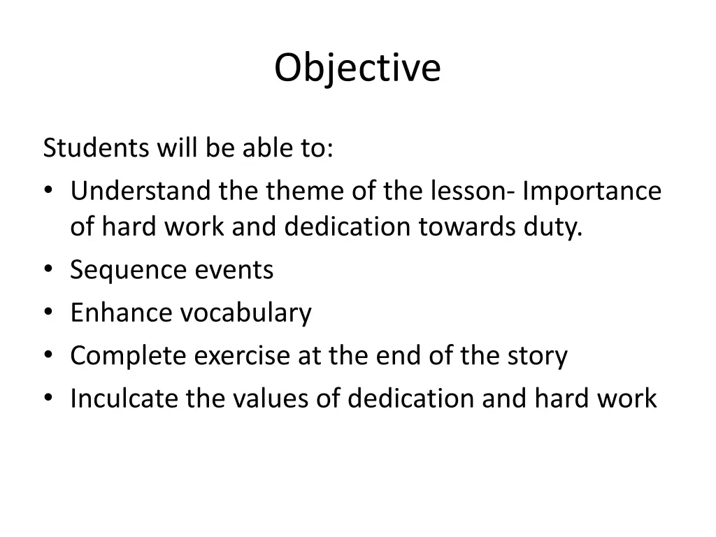 objective