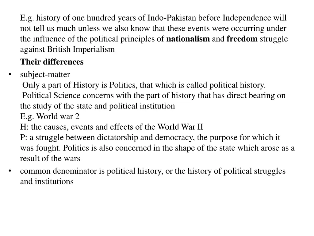 e g history of one hundred years of indo pakistan