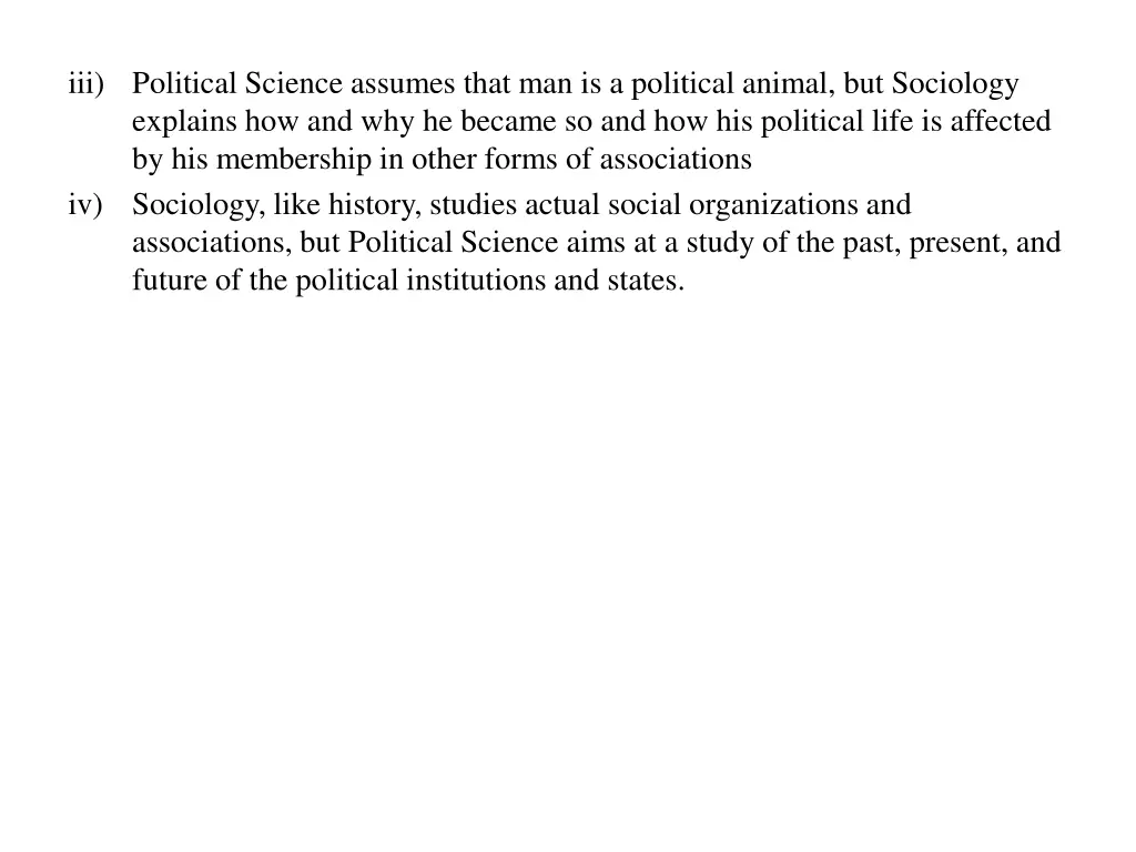 iii political science assumes that