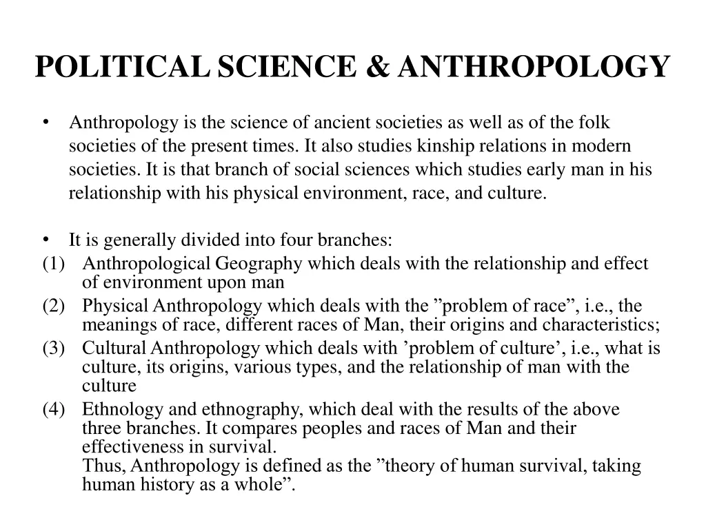 political science anthropology